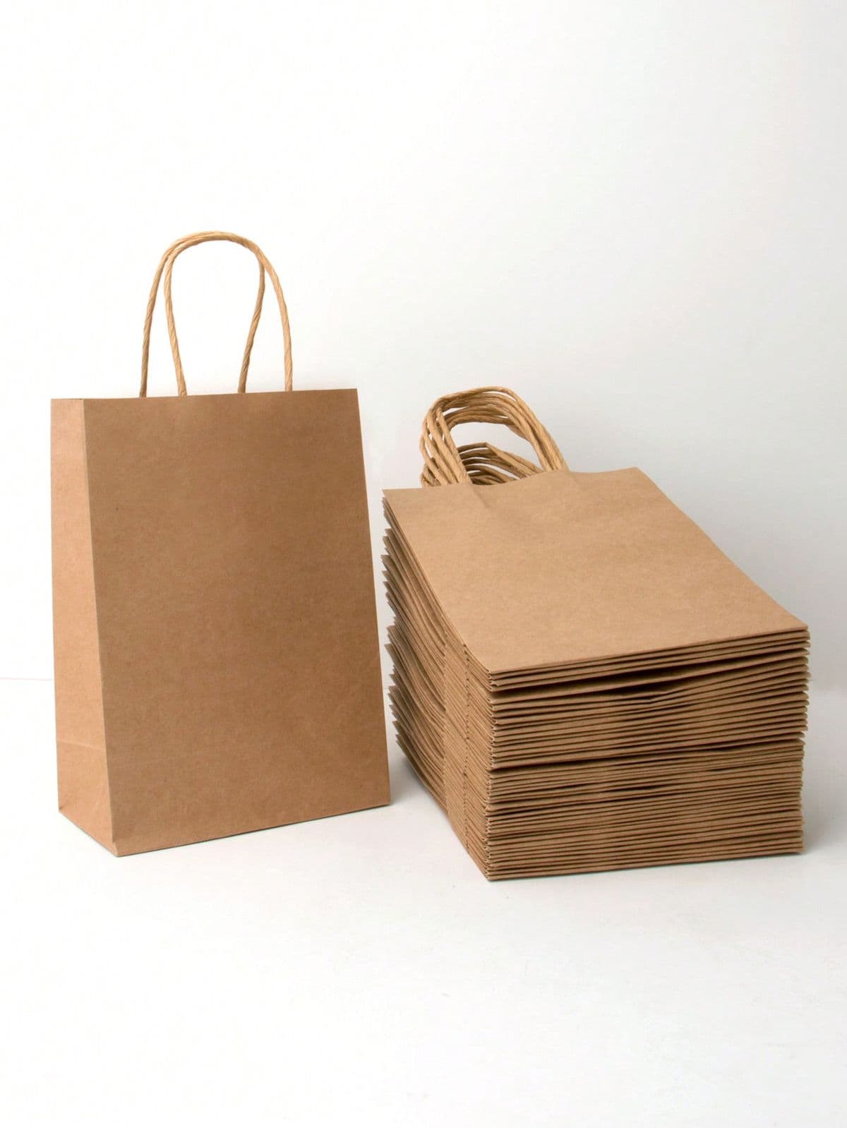 Sac cabas kraft avec poignées shopping écologique biodégradable Tunisie - OmegaPack