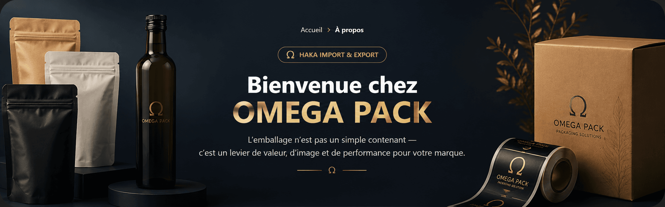 Omega Pack Tunisie - solutions d'emballage professionnel, doypacks, bouteilles et packaging sur mesure