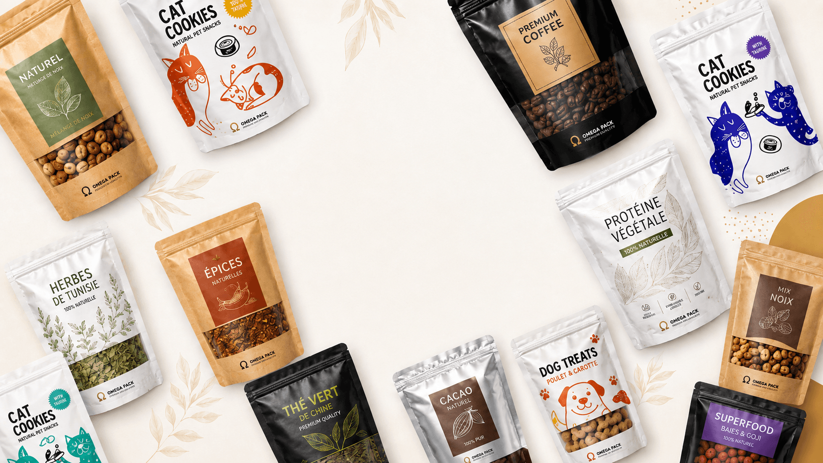 Boutique de doypacks personnalises Omega Pack