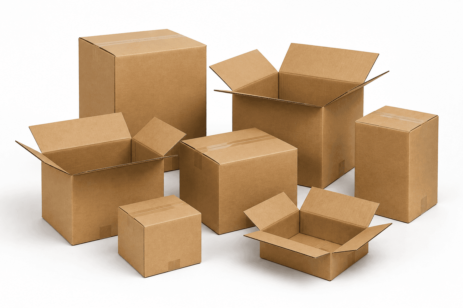 Cartons d’emballage professionnels en kraft pour expédition et stockage