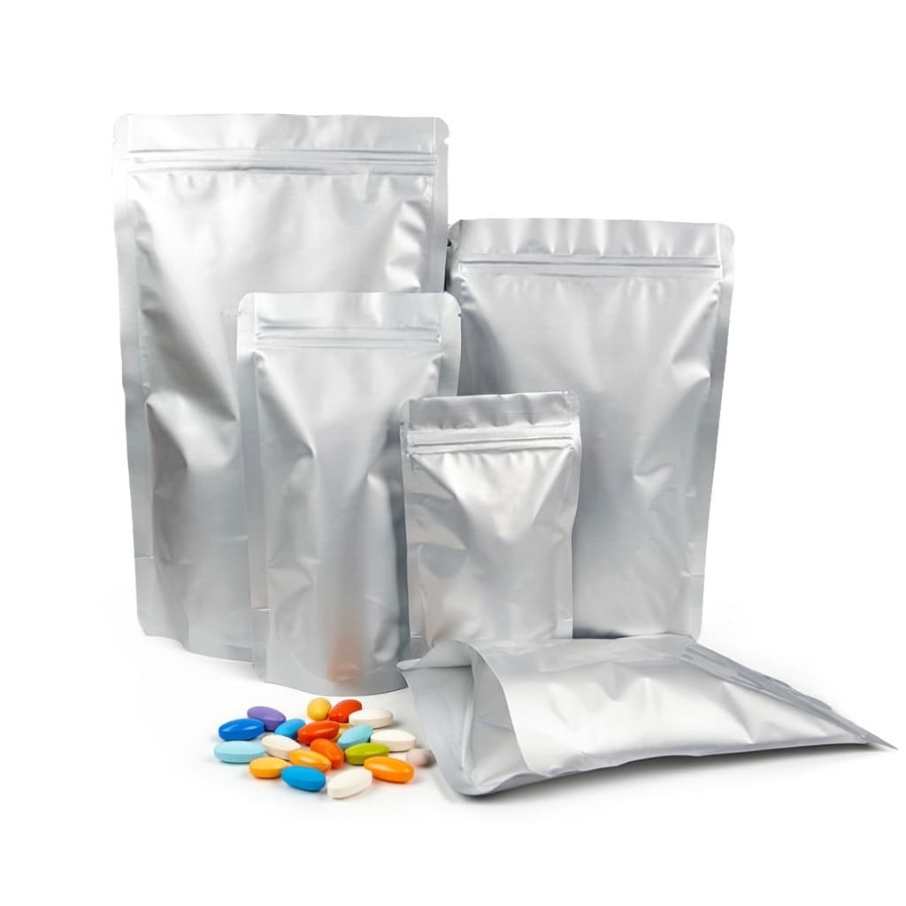 Doypacks aluminium metallise tailles Tunisie Doypacks aluminium metallise diverses tailles pour emballage alimentaire Tunisie - OmegaPack